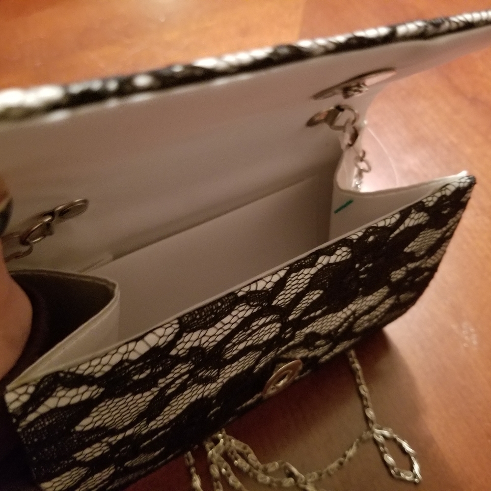 Kendall & James wedding,prom black lace purse - Picture 2 of 3